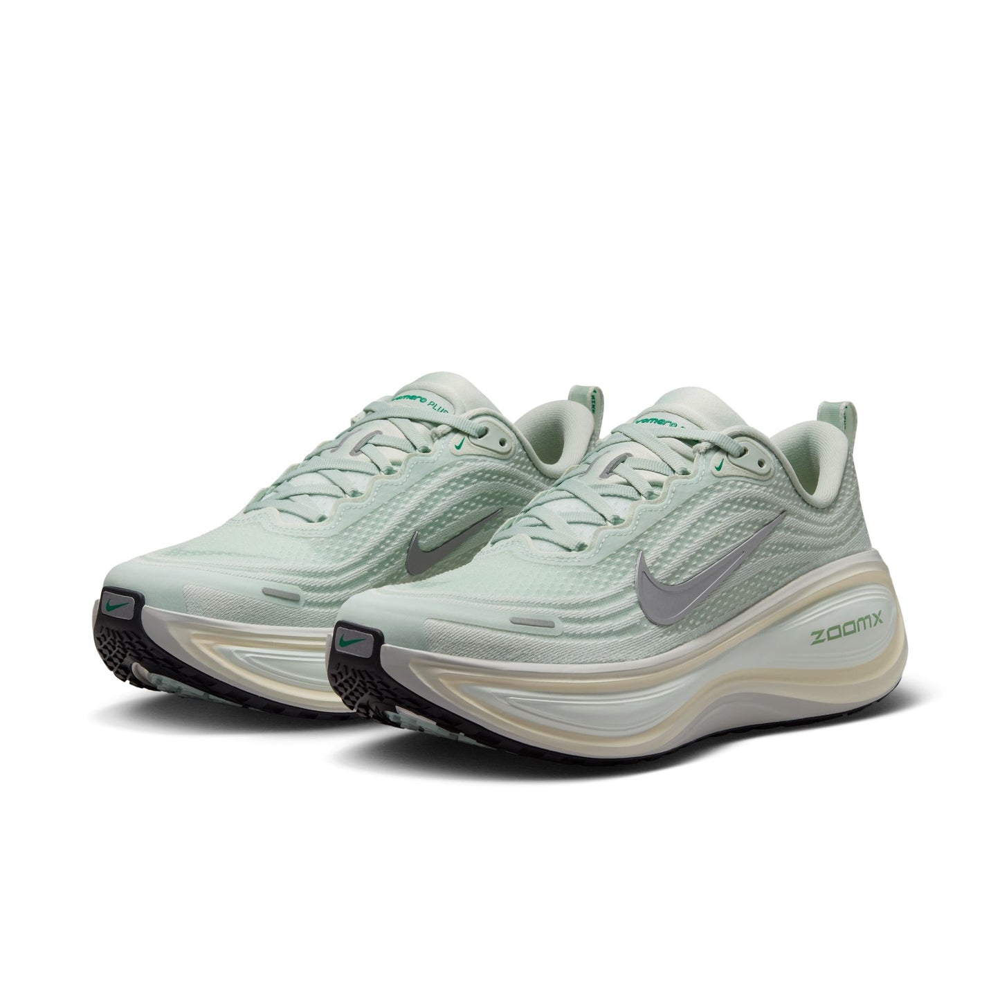Nike Vomero Plus | Light Silver / Barely Green / Sea Glass / Metallic Silver | Womens
