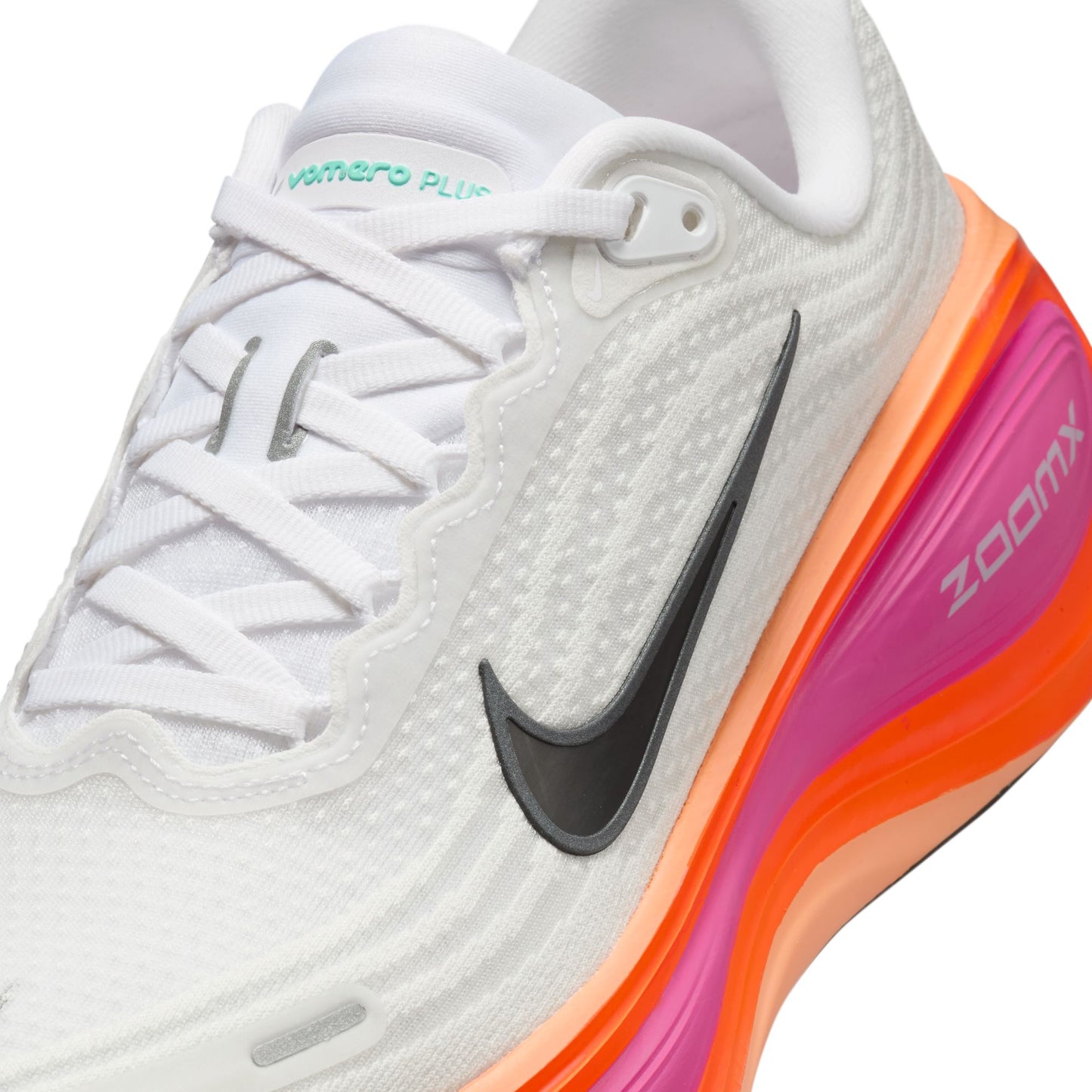 Nike Vomero Plus | White / Black / Fire Pink / Hyper Crimson | Womens