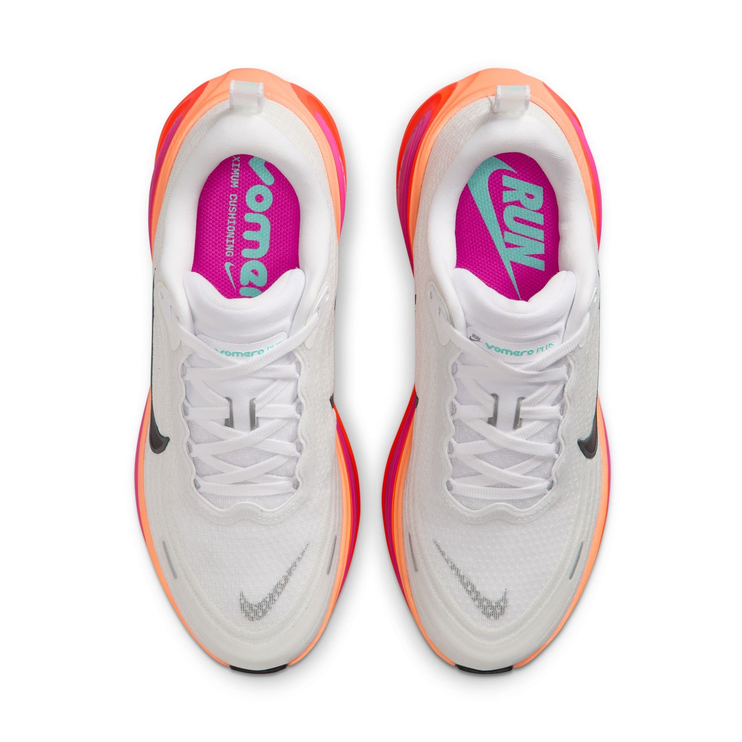Nike Vomero Plus | White / Black / Fire Pink / Hyper Crimson | Womens