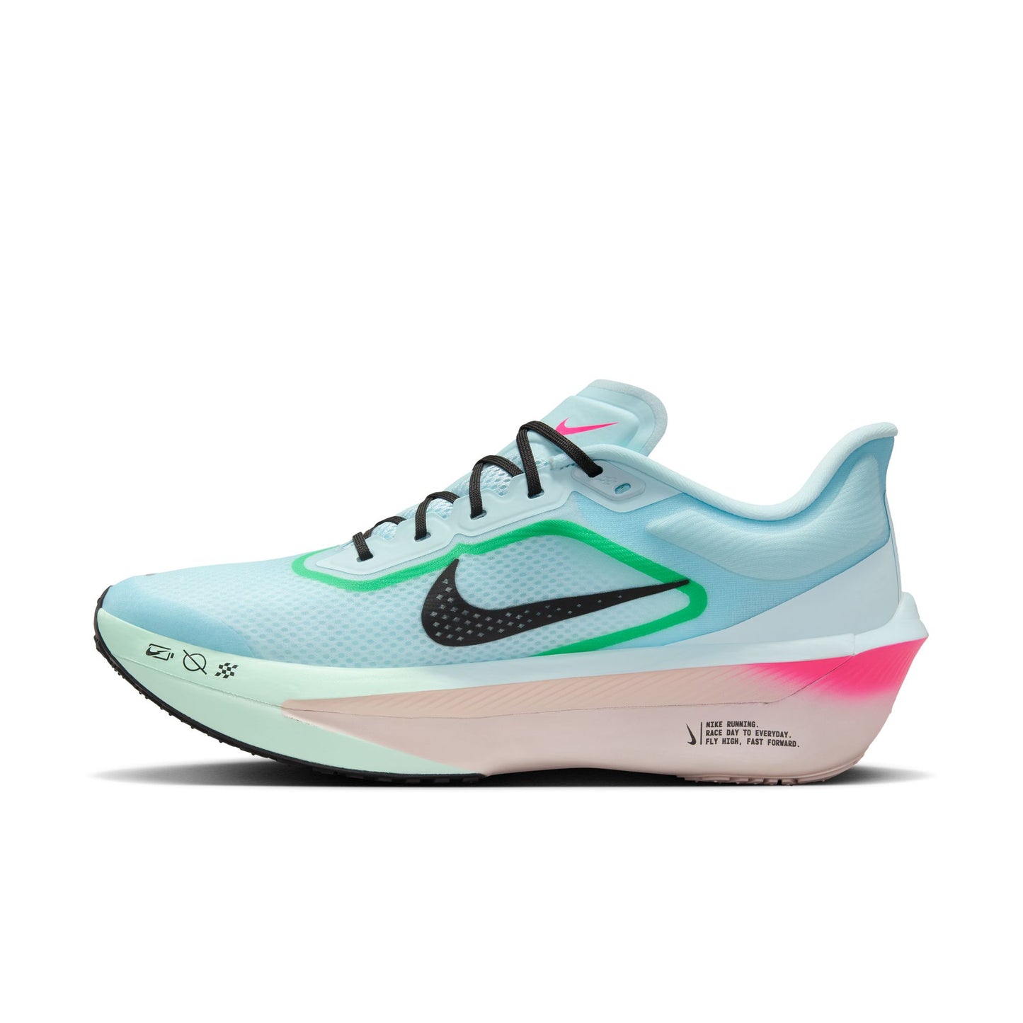 Nike Zoom Fly 6 | Glacier Ice / Hyper Pink / Green Shock / Black | Mens