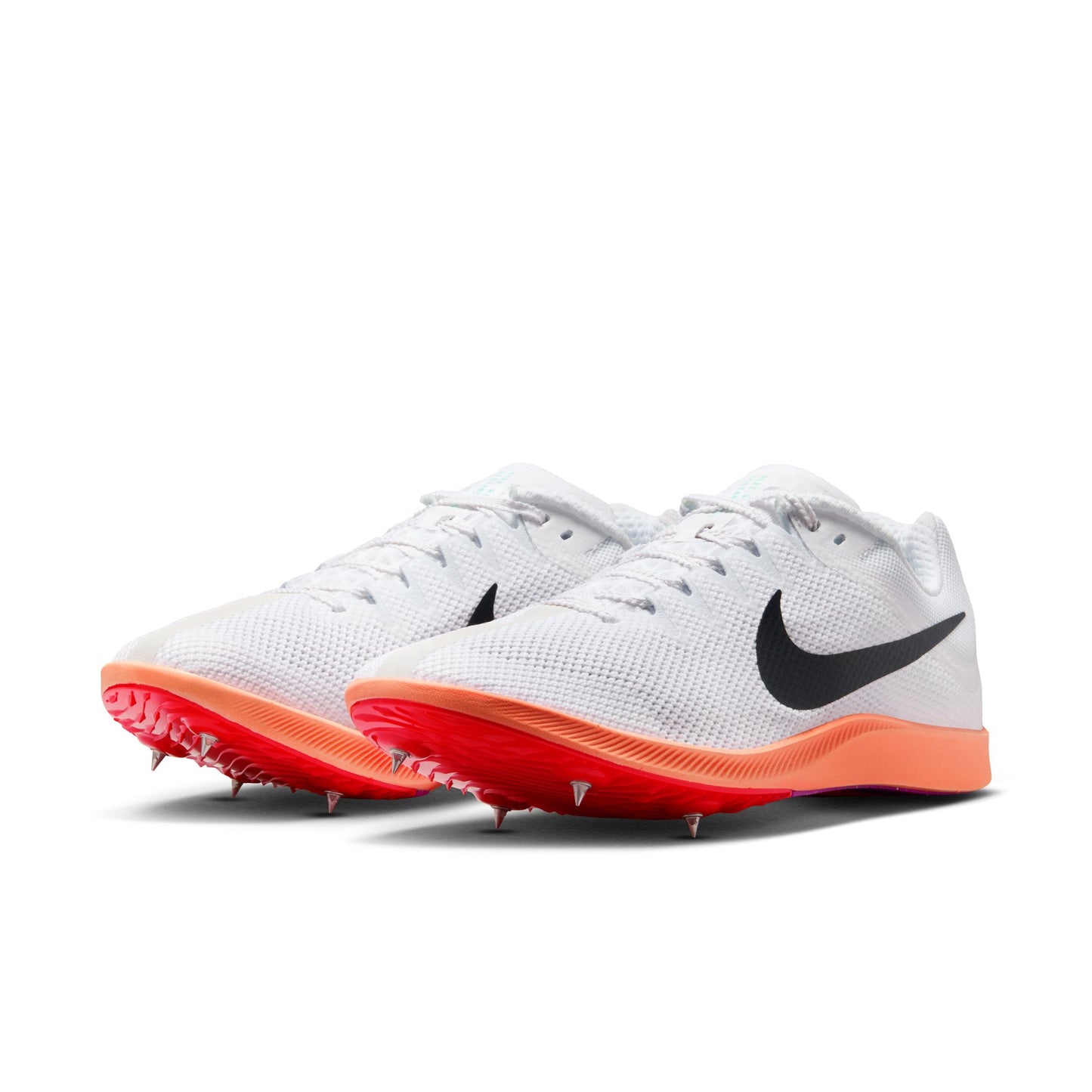 Nike Zoom Rival Distance Spikes | White / Obsidian / Bright Crimson / Hyper Turquoise | Unisex