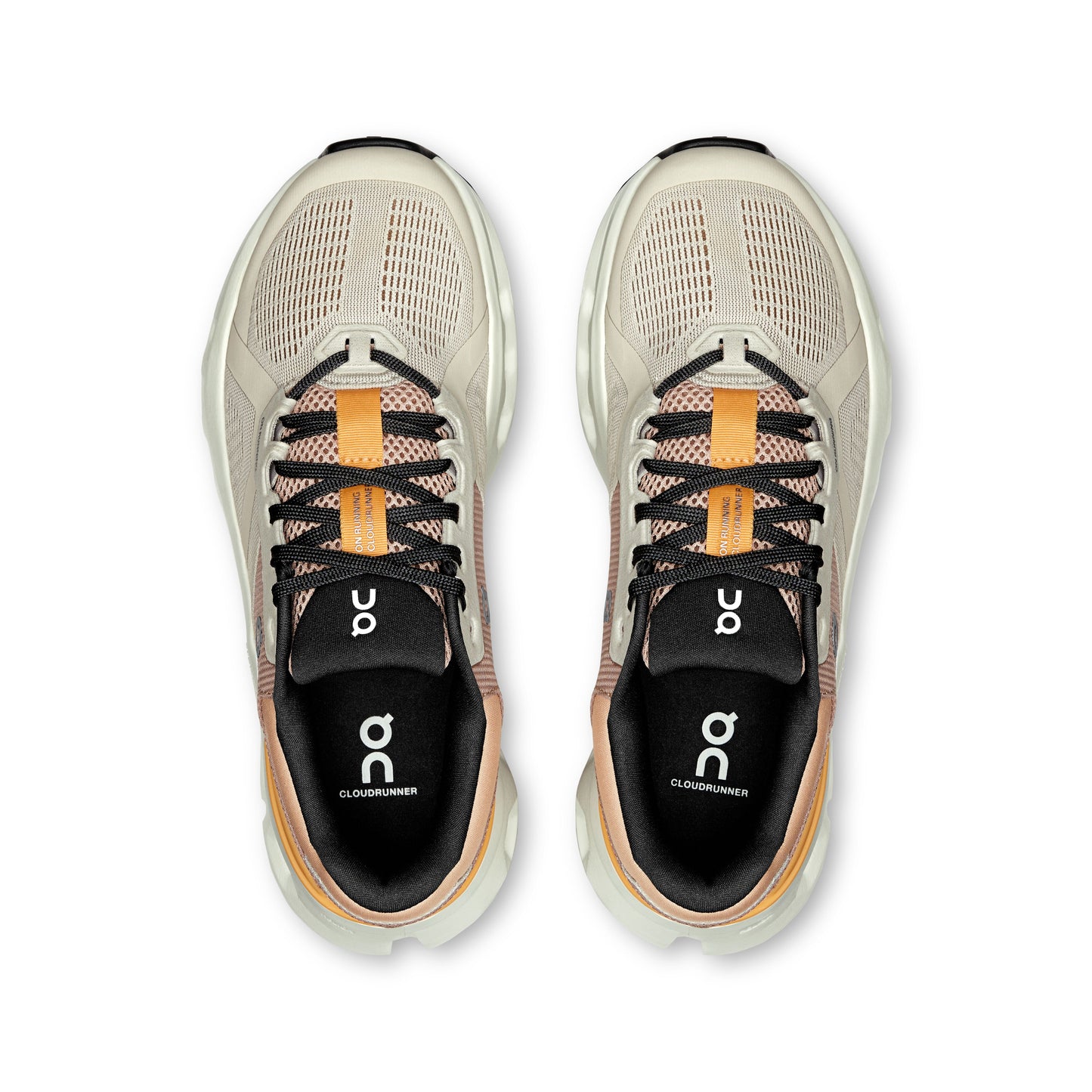On Cloudrunner 2 | Pearl / Tangerine | Womens