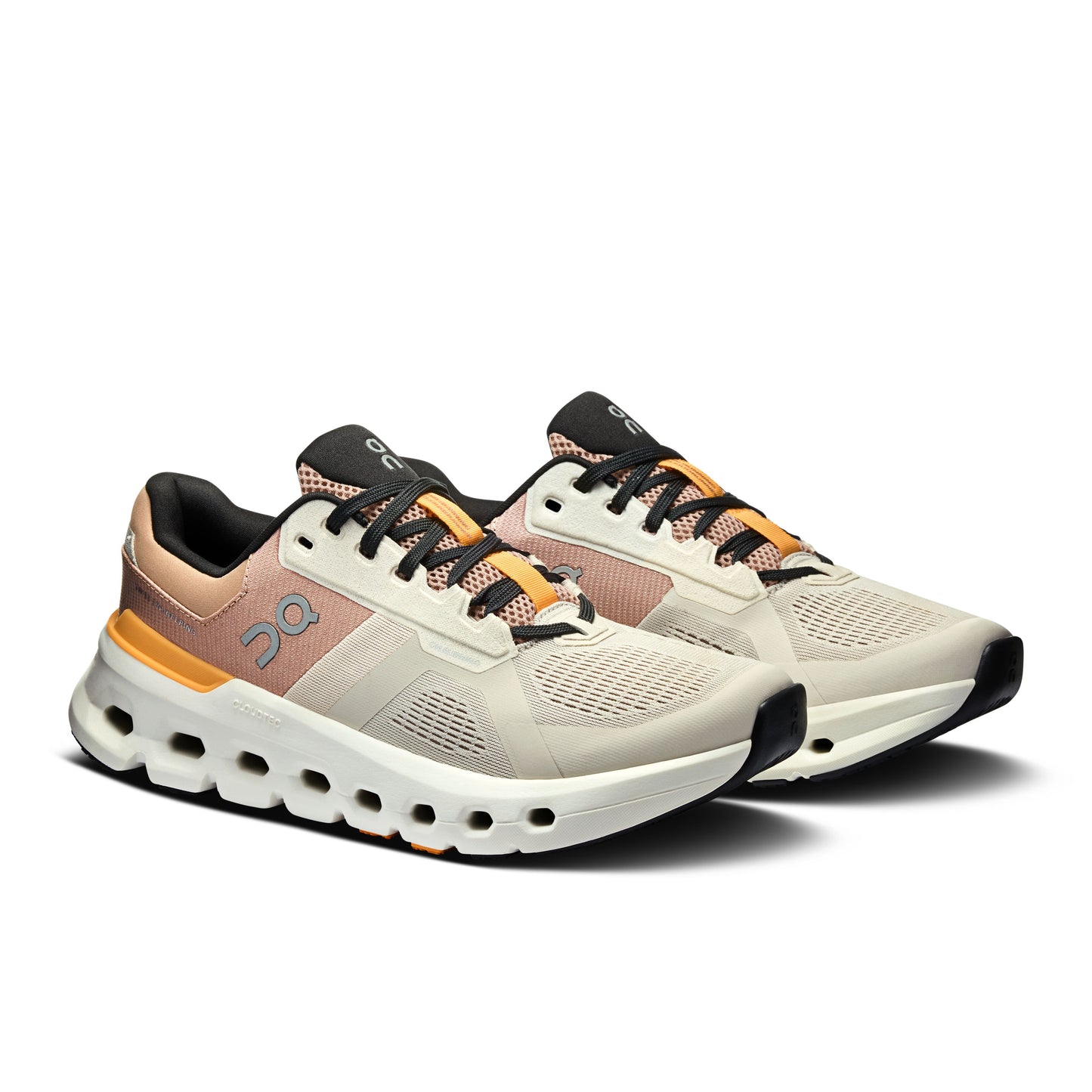 On Cloudrunner 2 | Pearl / Tangerine | Womens