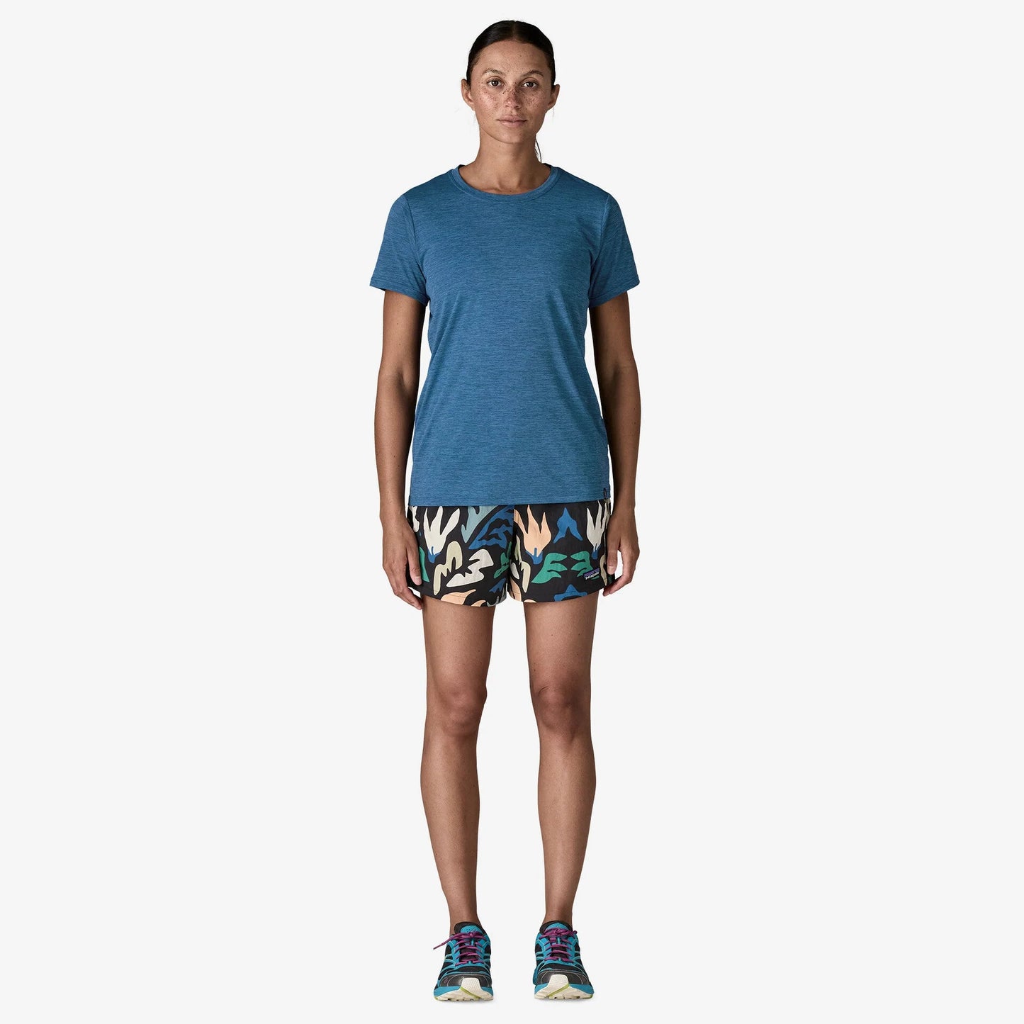 Patagonia Capilene Cool Daily Shirt | Aquatic Blue / Light Aquatic Blue X-Dye | Womens