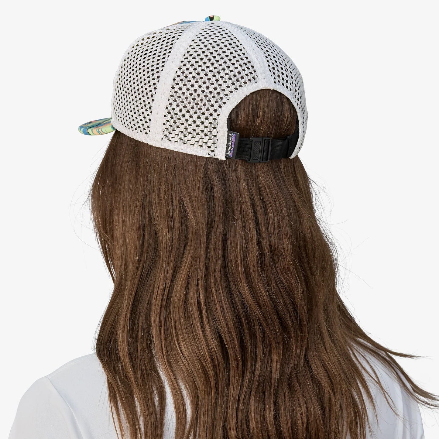 Patagonia Duckbill Shorty Trucker Hat | High Hopes Geo: Salamander Green