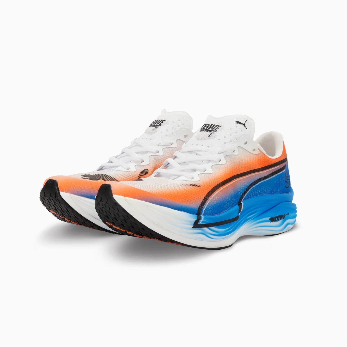 Puma Deviate NITRO Elite 3 Ekiden | White / Heat Fire / Black | Mens