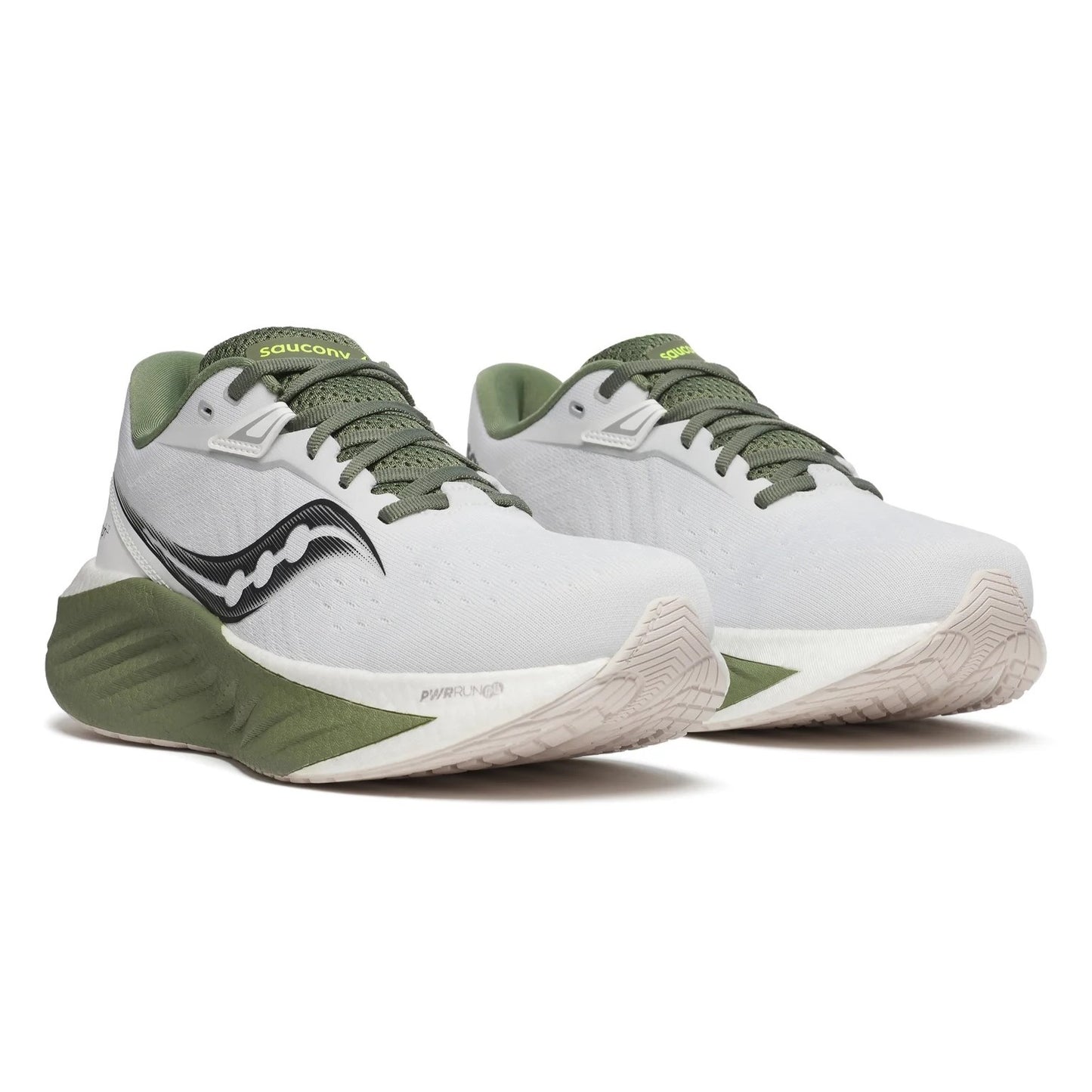 Saucony Triumph 22 | White / Olivine | Mens