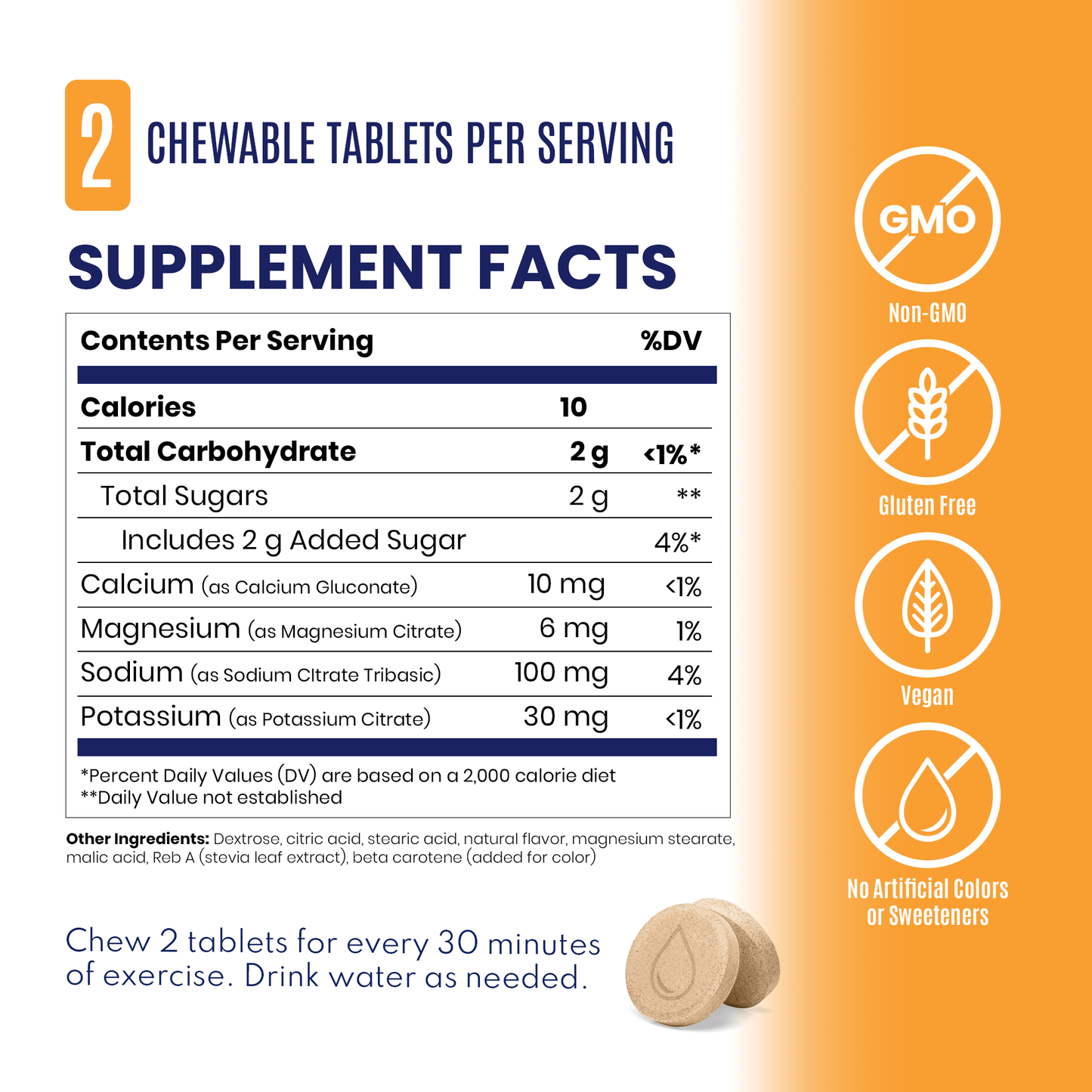 SaltStick FastChews | Tart Orange | 10 Pack