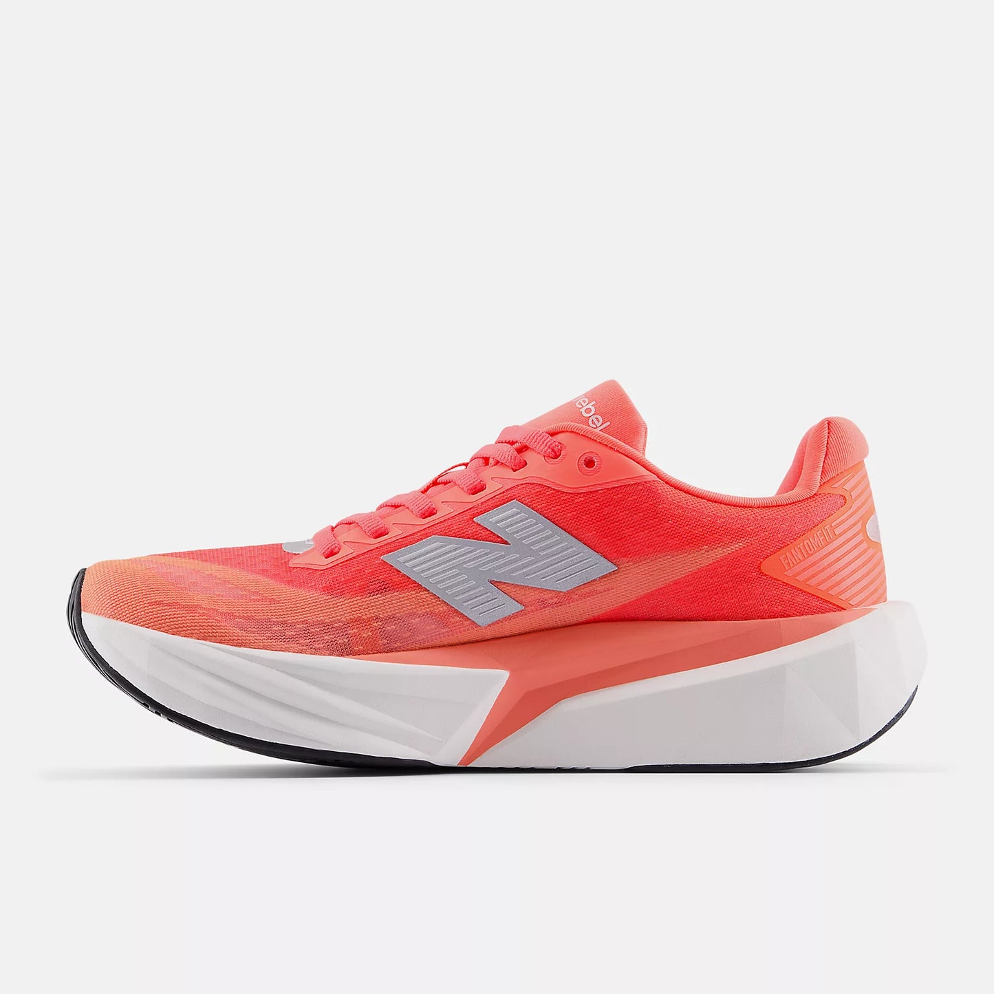 New Balance FuelCell Rebel v5 | Urgent Red / White / Silver Metallic | Womens