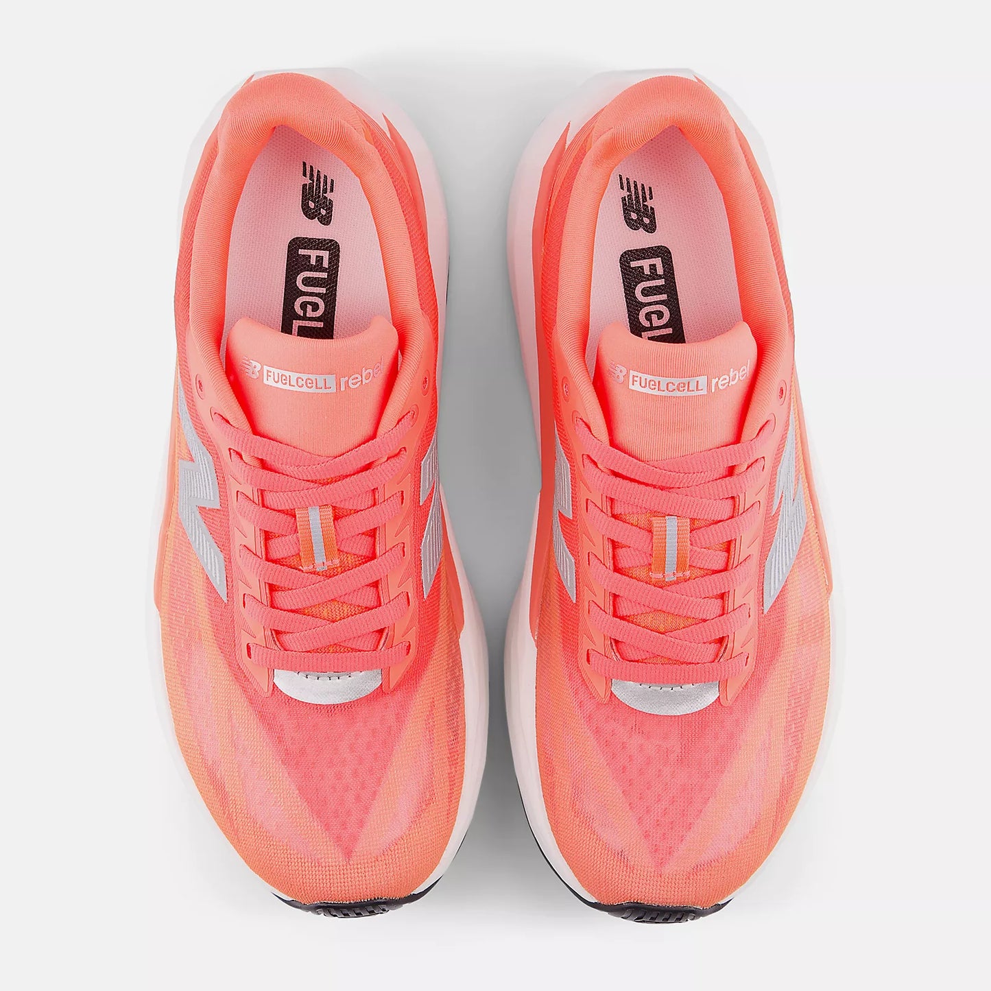 New Balance FuelCell Rebel v5 | Urgent Red / White / Silver Metallic | Womens