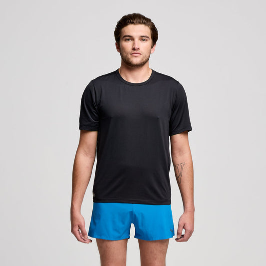 Saucony Stopwatch Short Sleeve Tee | Black | Mens
