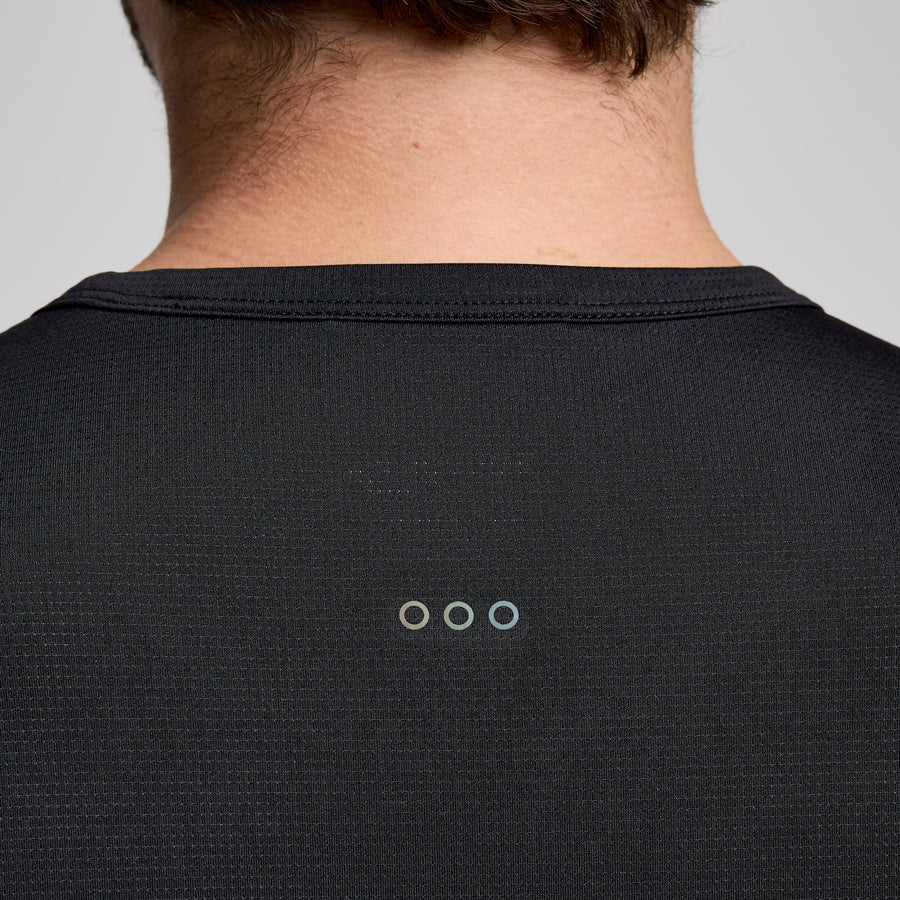 Saucony Stopwatch Short Sleeve Tee | Black | Mens