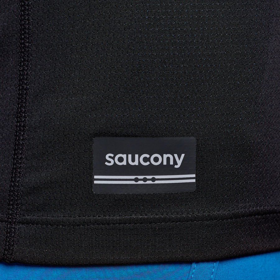Saucony Stopwatch Short Sleeve Tee | Black | Mens