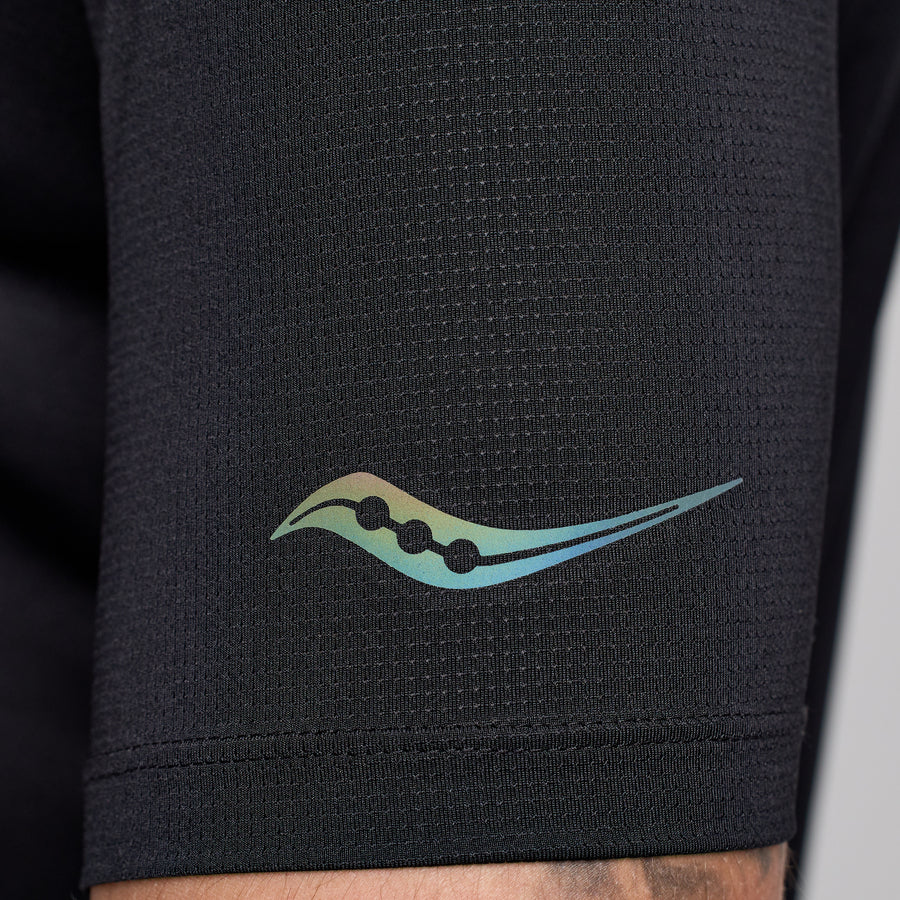 Saucony Stopwatch Short Sleeve Tee | Black | Mens