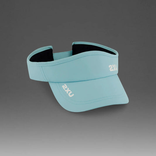 2XU Run Visor | Retro Blue / White