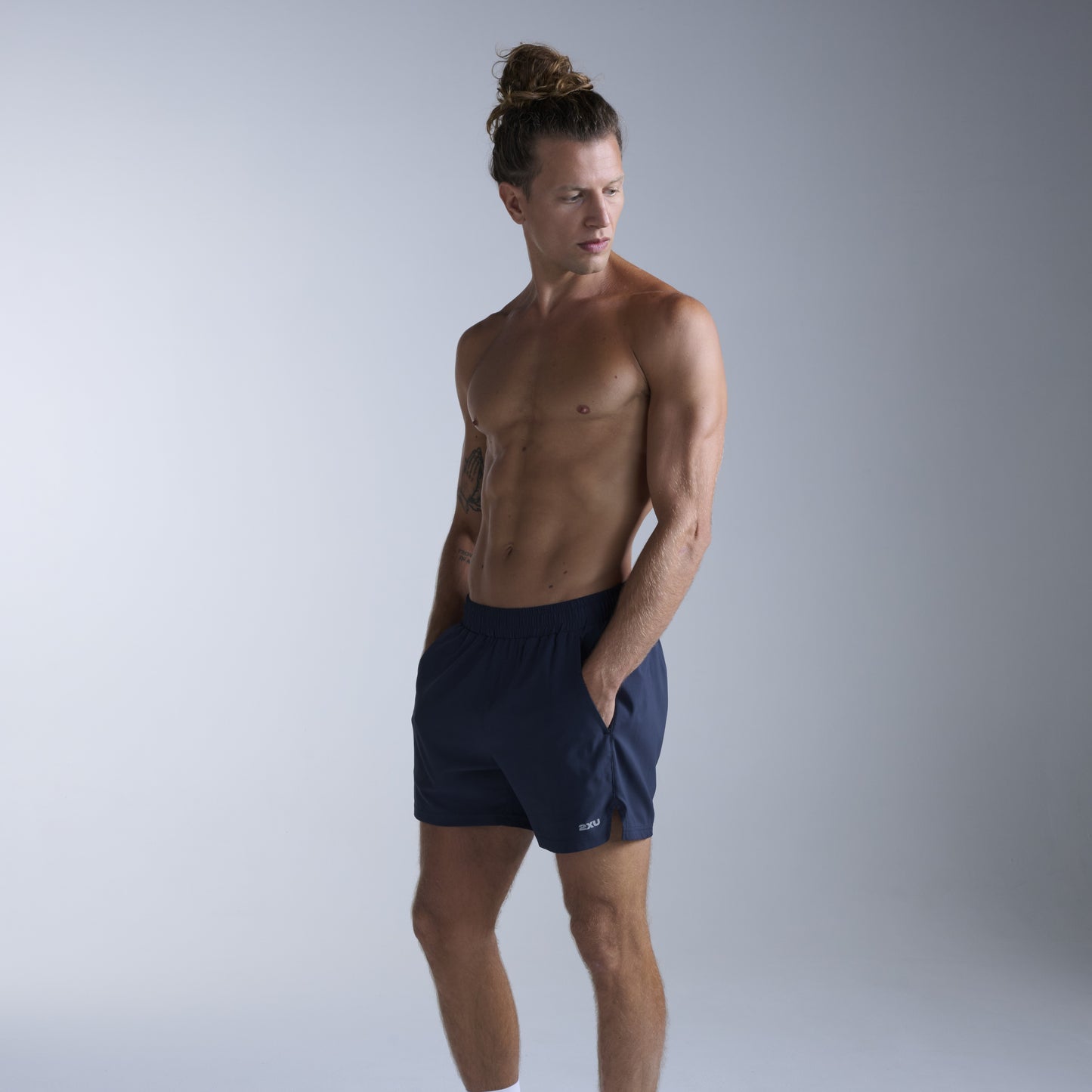 2XU Aero 5 Inch Shorts | Midnight / Silver Reflective | Mens