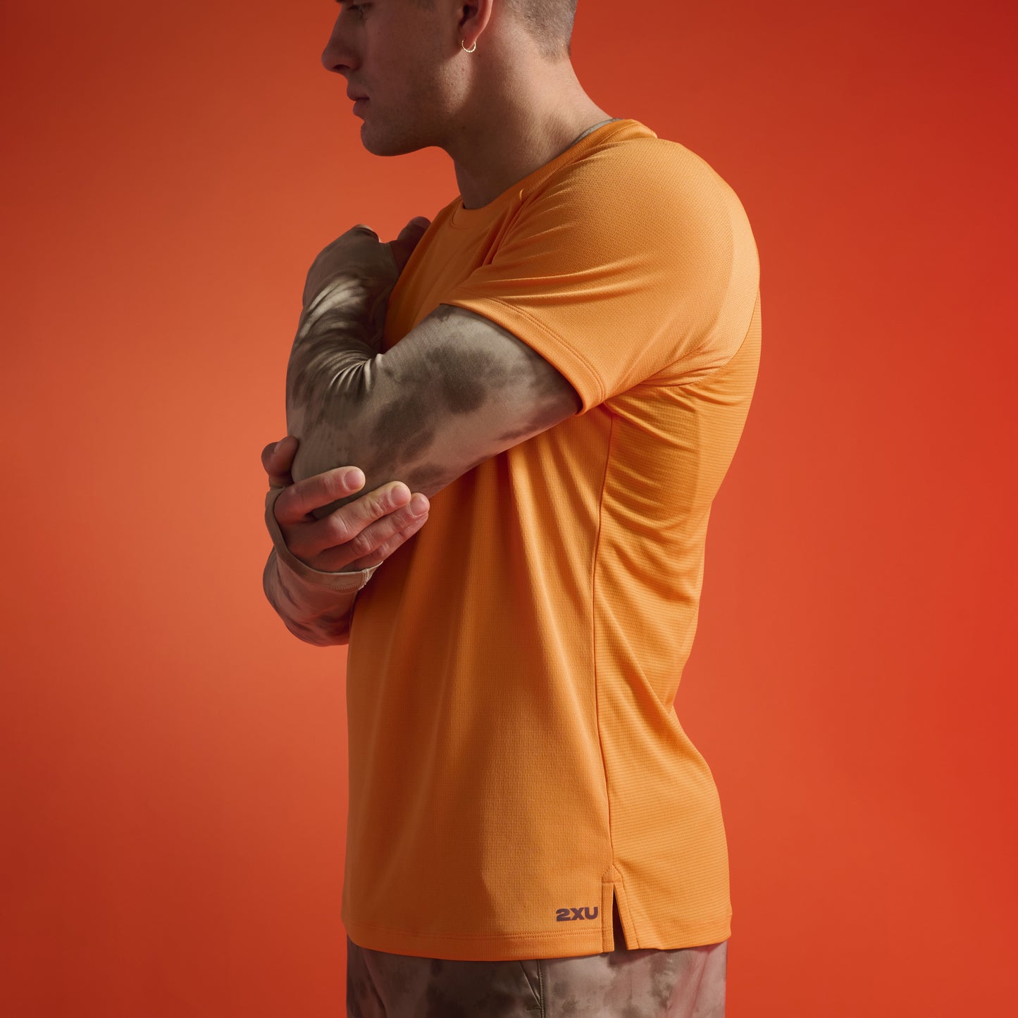 2XU Aero Tee | Tangerine / Earthberry | Mens