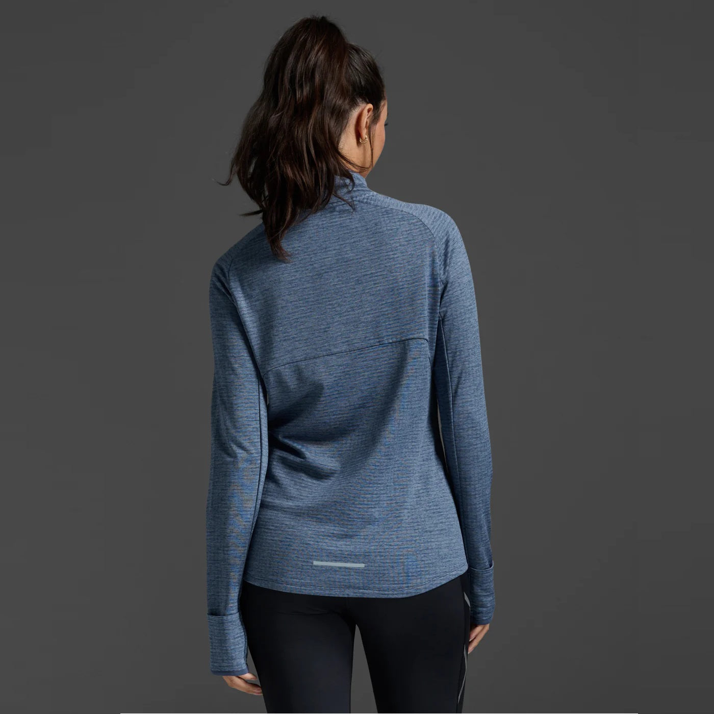 2XU Ignition 1/4 Zip Fleece | Indigo / Halogen Reflective | Womens