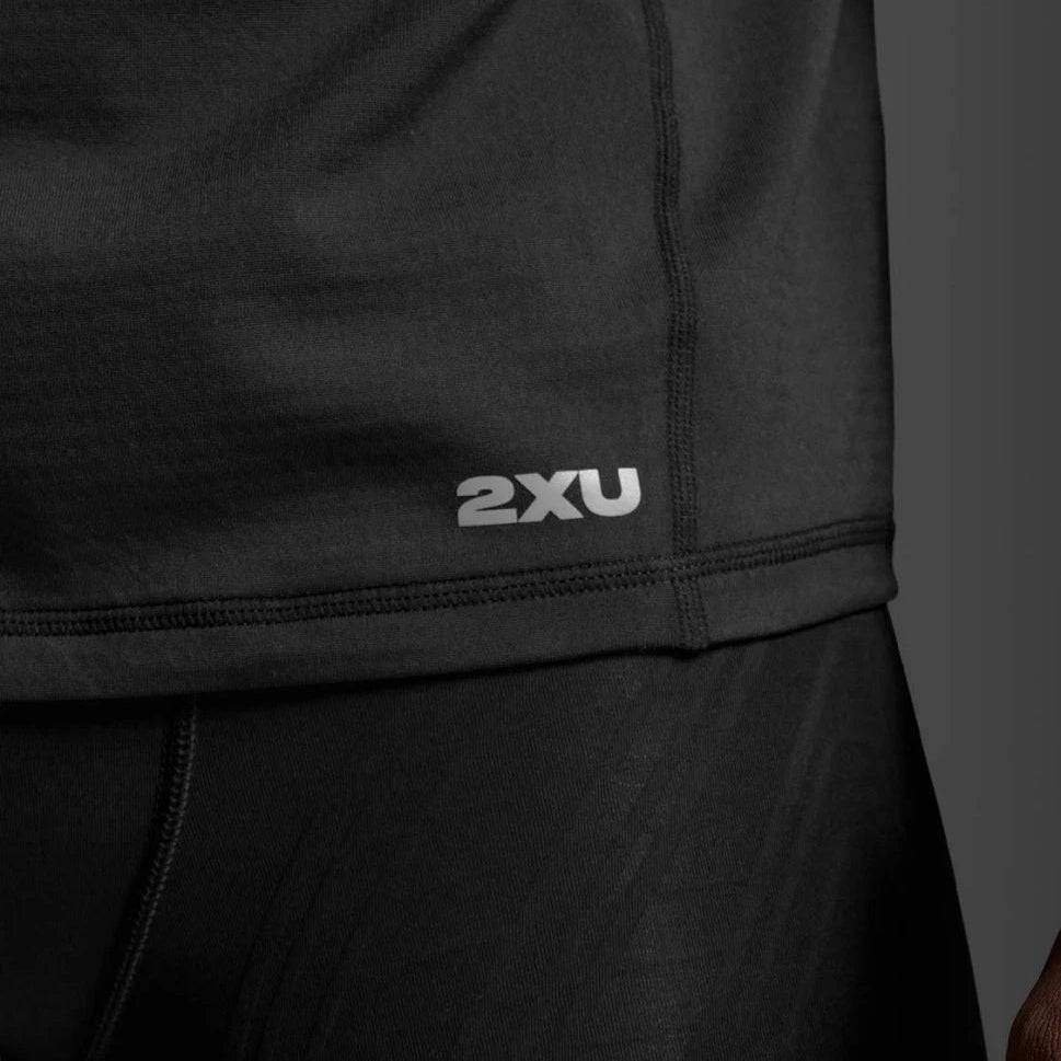 2XU Ignition Grid Base Layer | Black / Silver Reflective | Mens