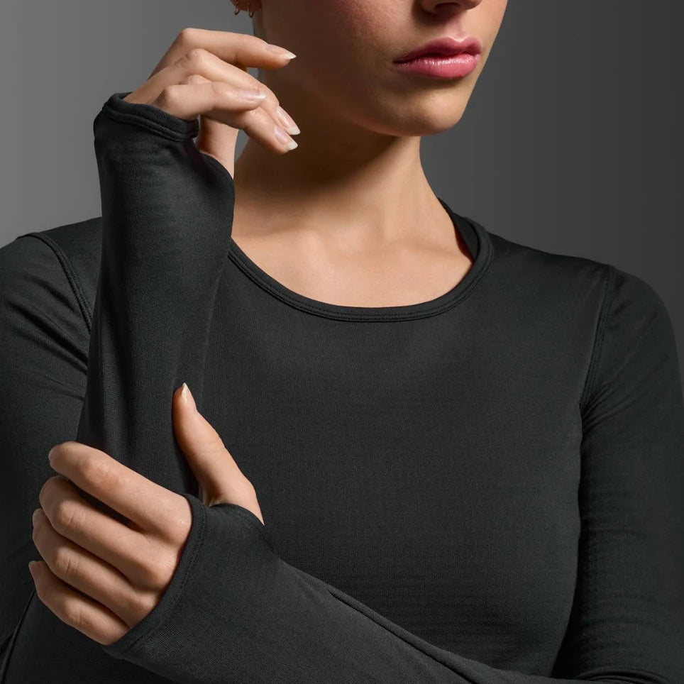 2XU Ignition Grid Base Layer | Black / Silver Reflective | Womens