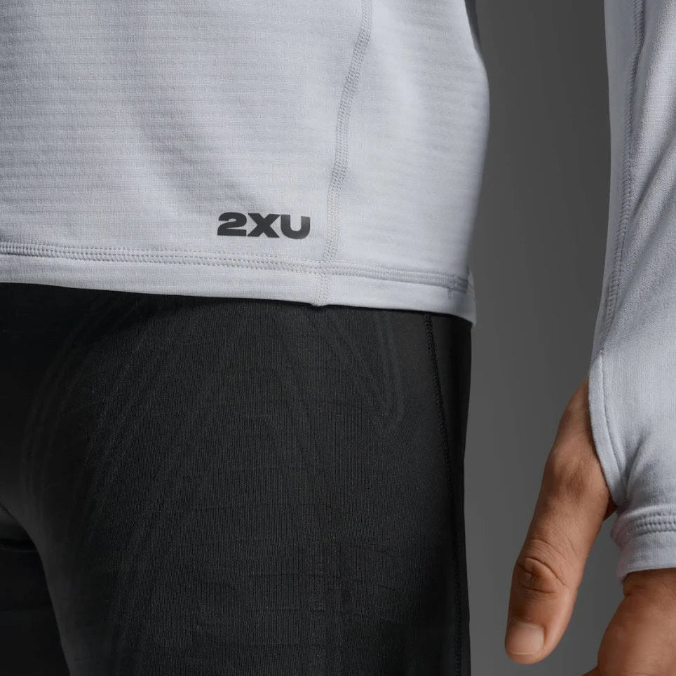 2XU Ignition Grid Base Layer | Harbor Mist / Silver Reflective | Mens