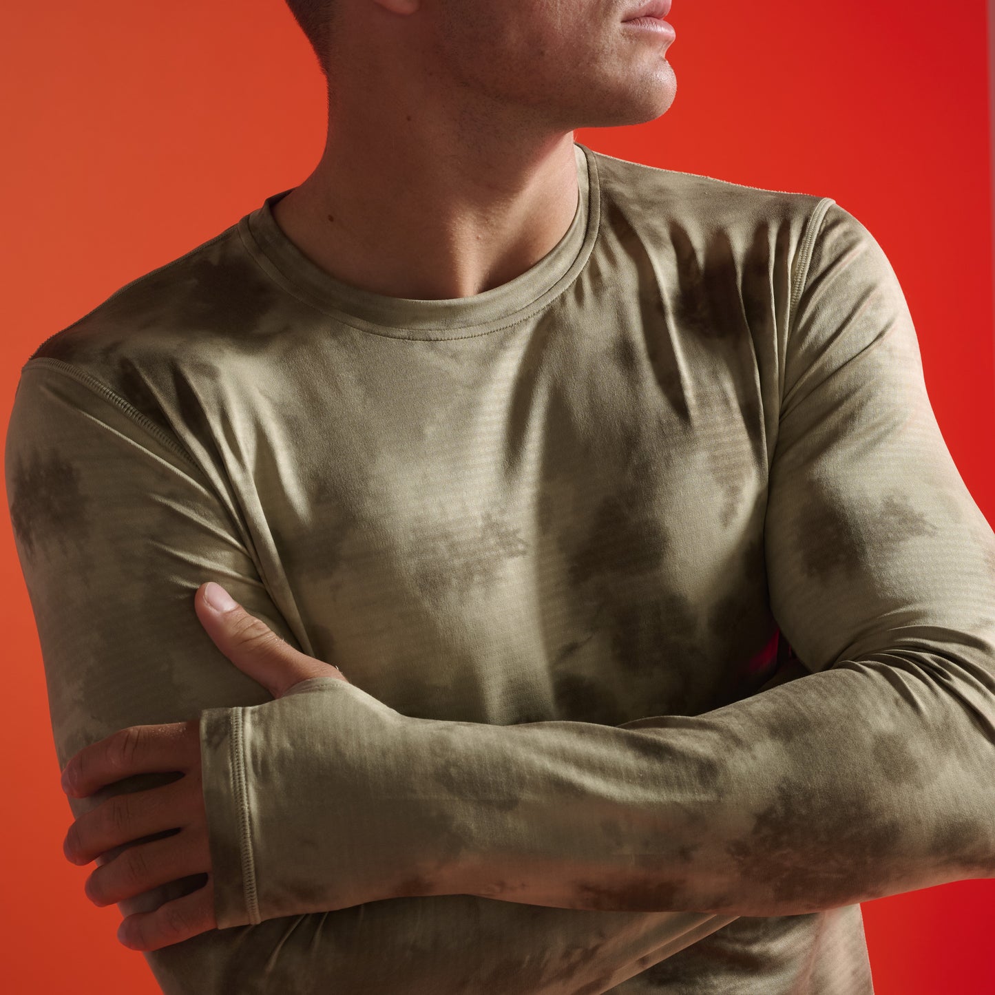 2XU Ignition Grid Base Layer | Terrain Kelp / Tangerine Reflective | Mens