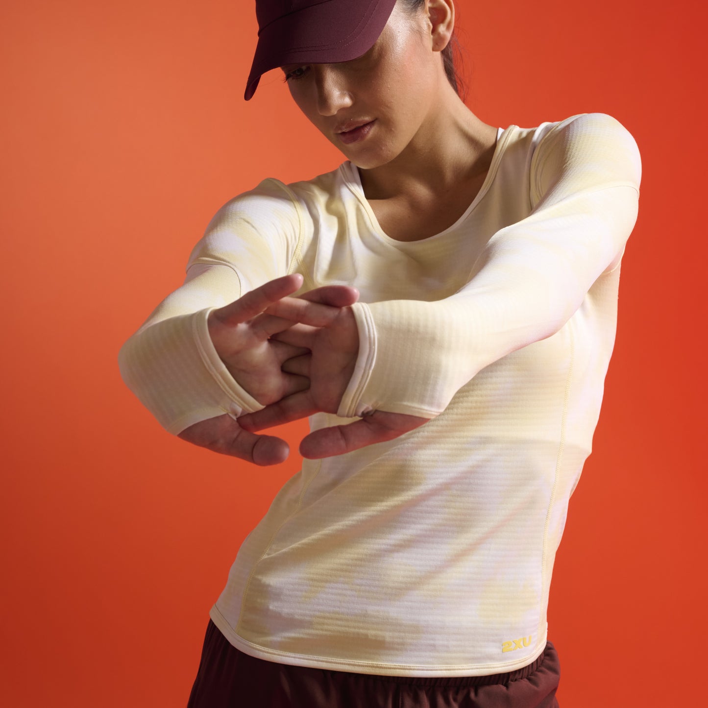 2XU Ignition Grid Base Layer | Terrain Wattle / Wattle Mist Reflective | Womens