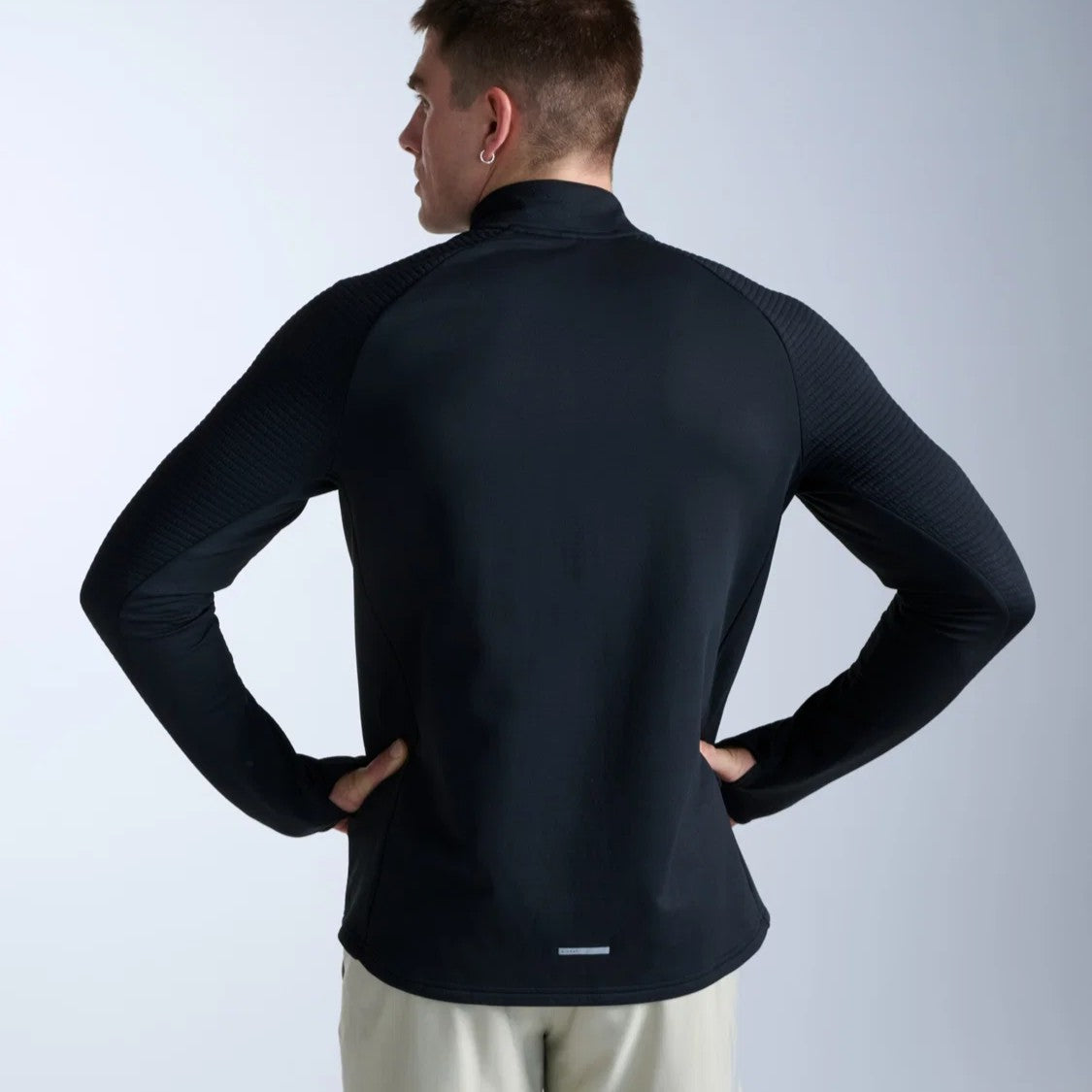 2XU Ignition Haptic 1/4 Zip Fleece | Black / Silver Reflective | Mens