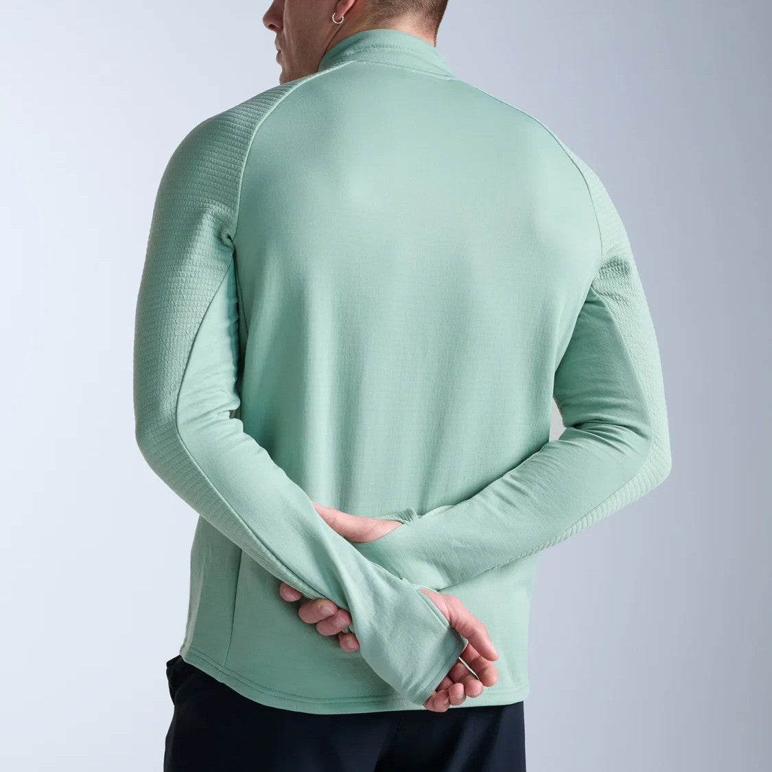 2XU Ignition Haptic 1/4 Zip Fleece | Eucalyptus / Black Reflective | Mens