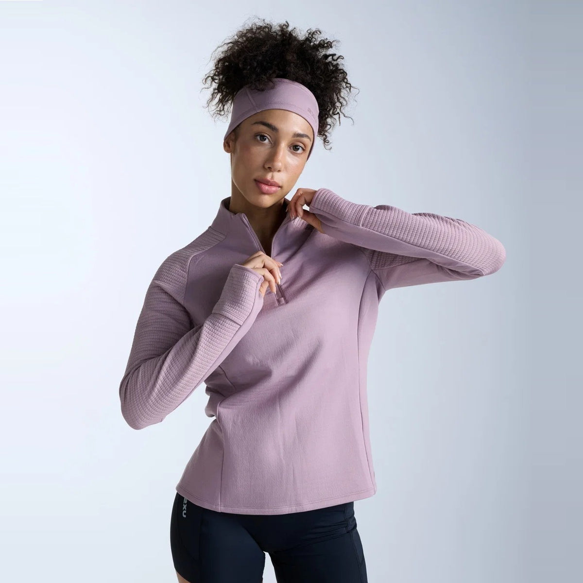 2XU Ignition Haptic 1/4 Zip Fleece | Musk / Musk Reflective | Womens