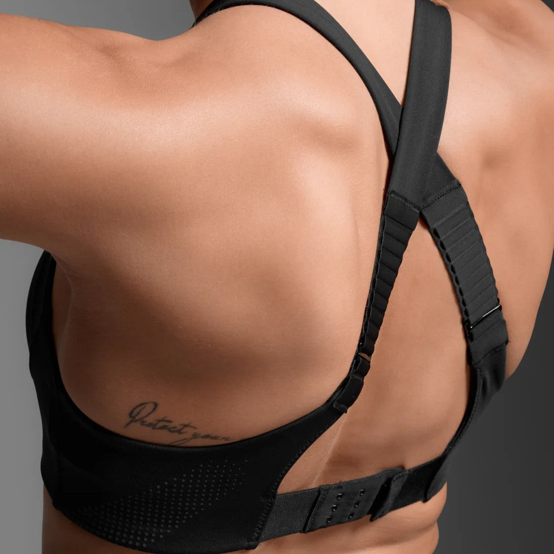 2XU Light Speed High Impact Bra | Black / Silver Reflective | Womens