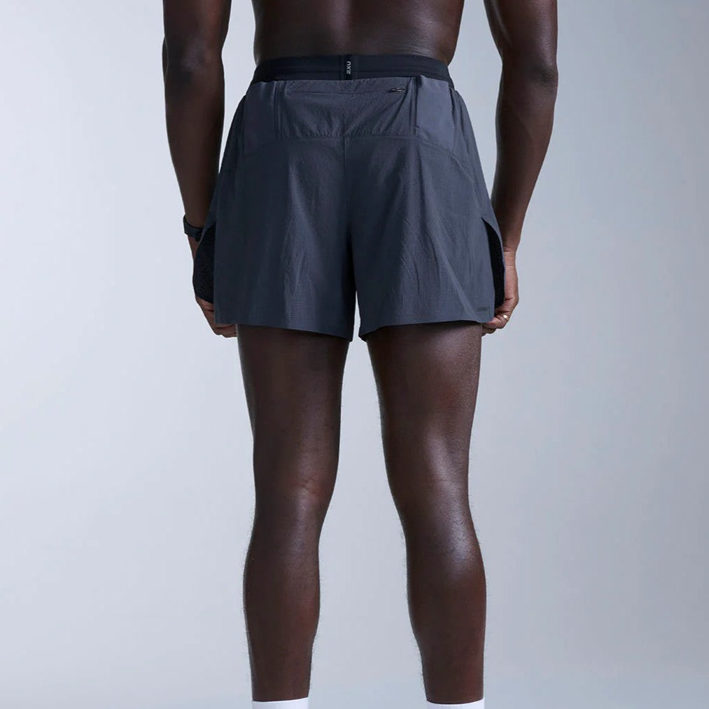2XU Light Speed Stash 5 Inch Short | India / Black Reflective | Mens