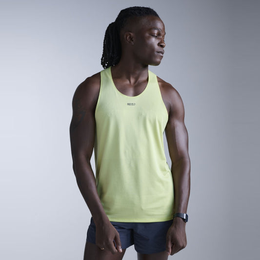 2XU Light Speed Tech Singlet | Cool Matcha / Black Reflective | Mens