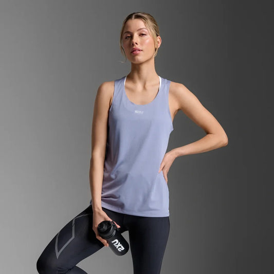 2XU Light Speed Tech Singlet | Digital Lilac / White Reflective | Womens