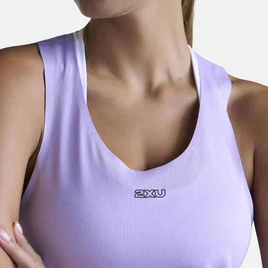 2XU Light Speed Tech Singlet | Lavender / Lavender Reflective | Womens