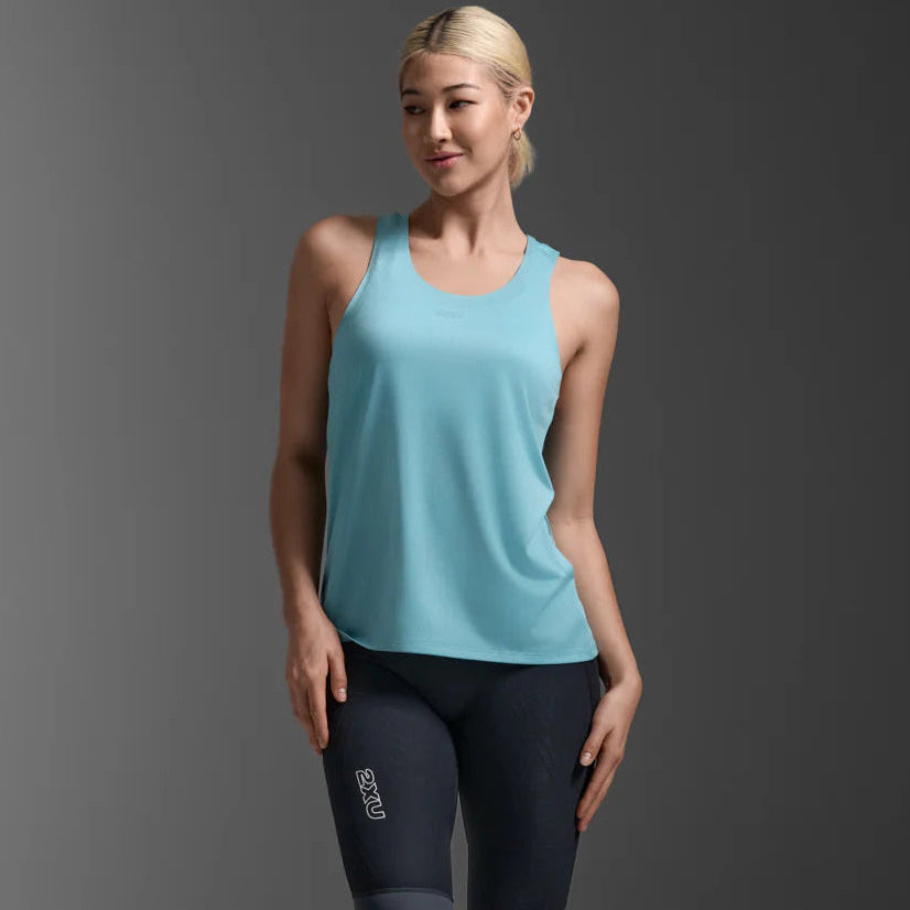 2XU Light Speed Tech Singlet | Retro Blue / Reflective | Womens
