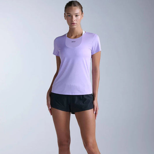 2XU Light Speed Tech Tee | Lavender / Lavender Reflective | Womens