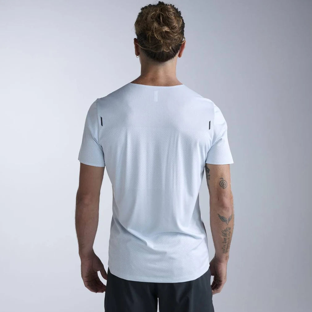 2XU Light Speed Tech Tee | Moonstone / Black Reflective | Mens