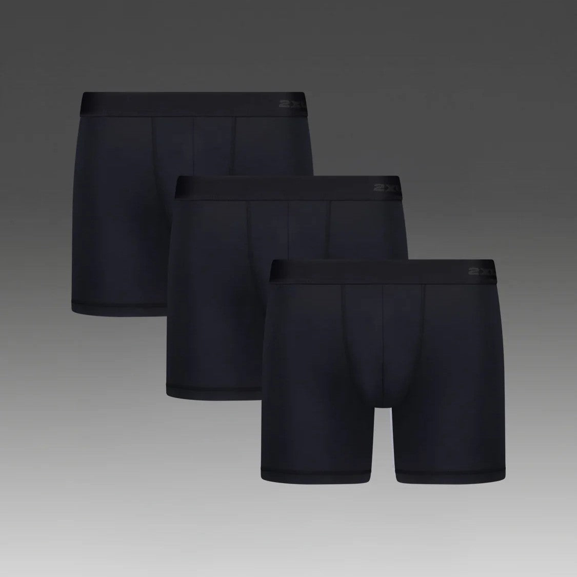 2XU Modal Boxer Brief 3 Pack | Black | Mens