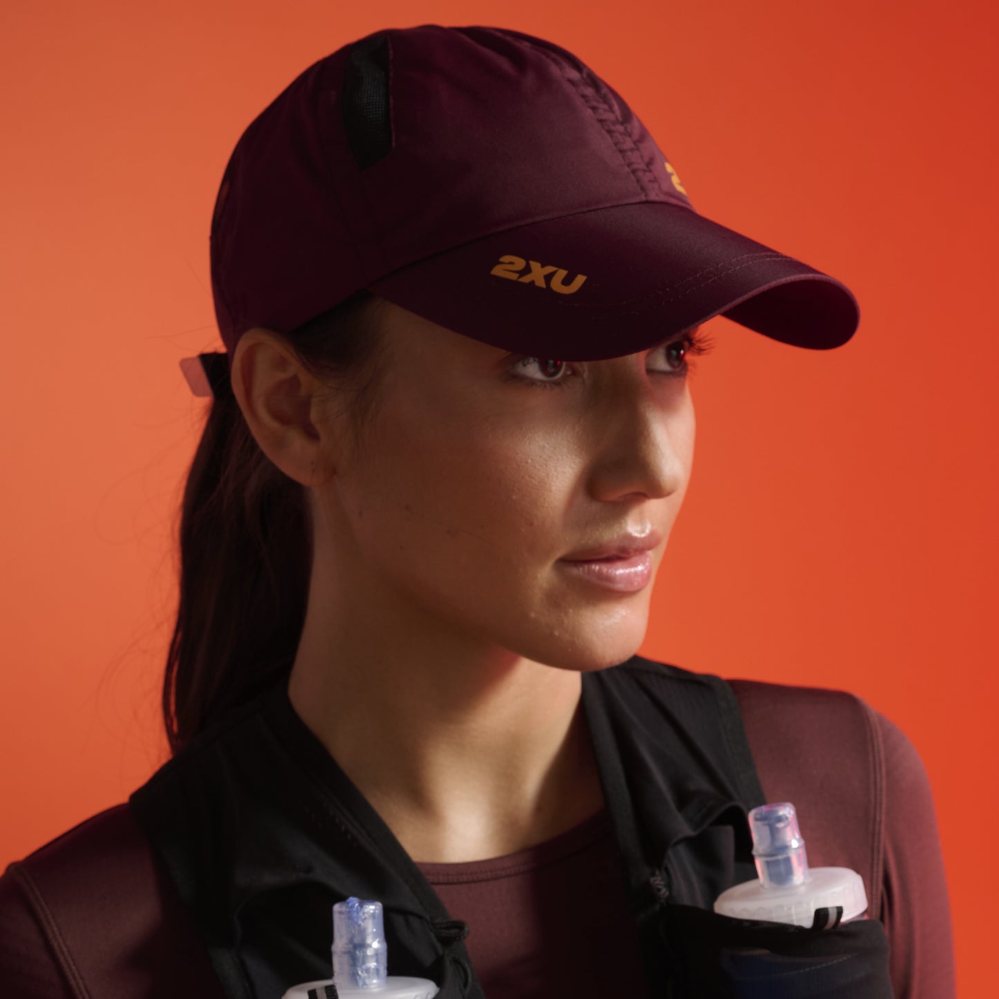 2XU Run Cap | Earthberry / Tangerine