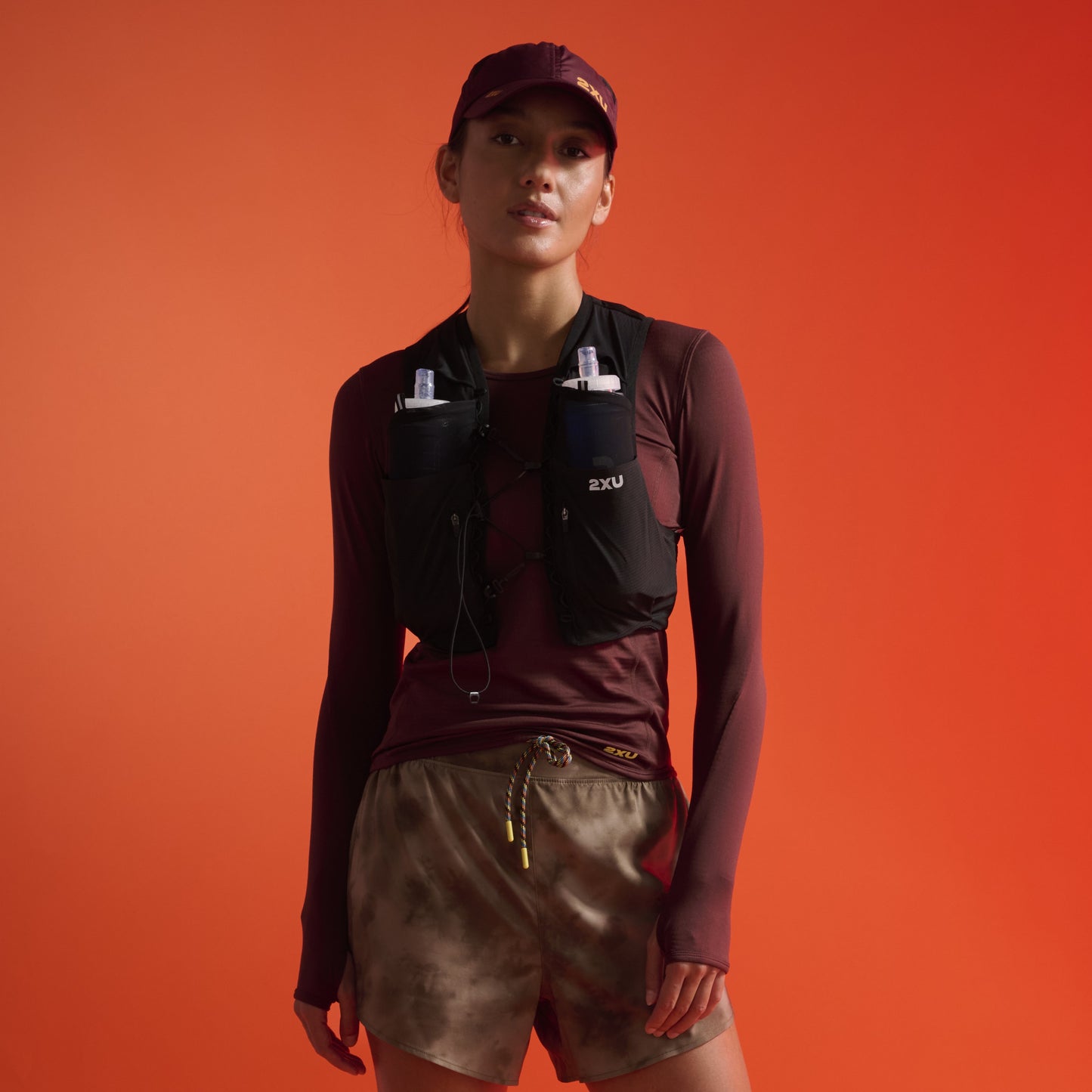 2XU Run Hydration Vest | Black / Silver Reflective