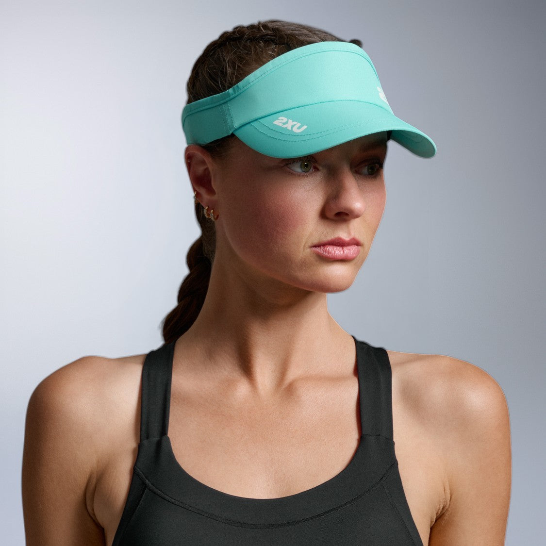 2XU Run Visor | Aurora / White