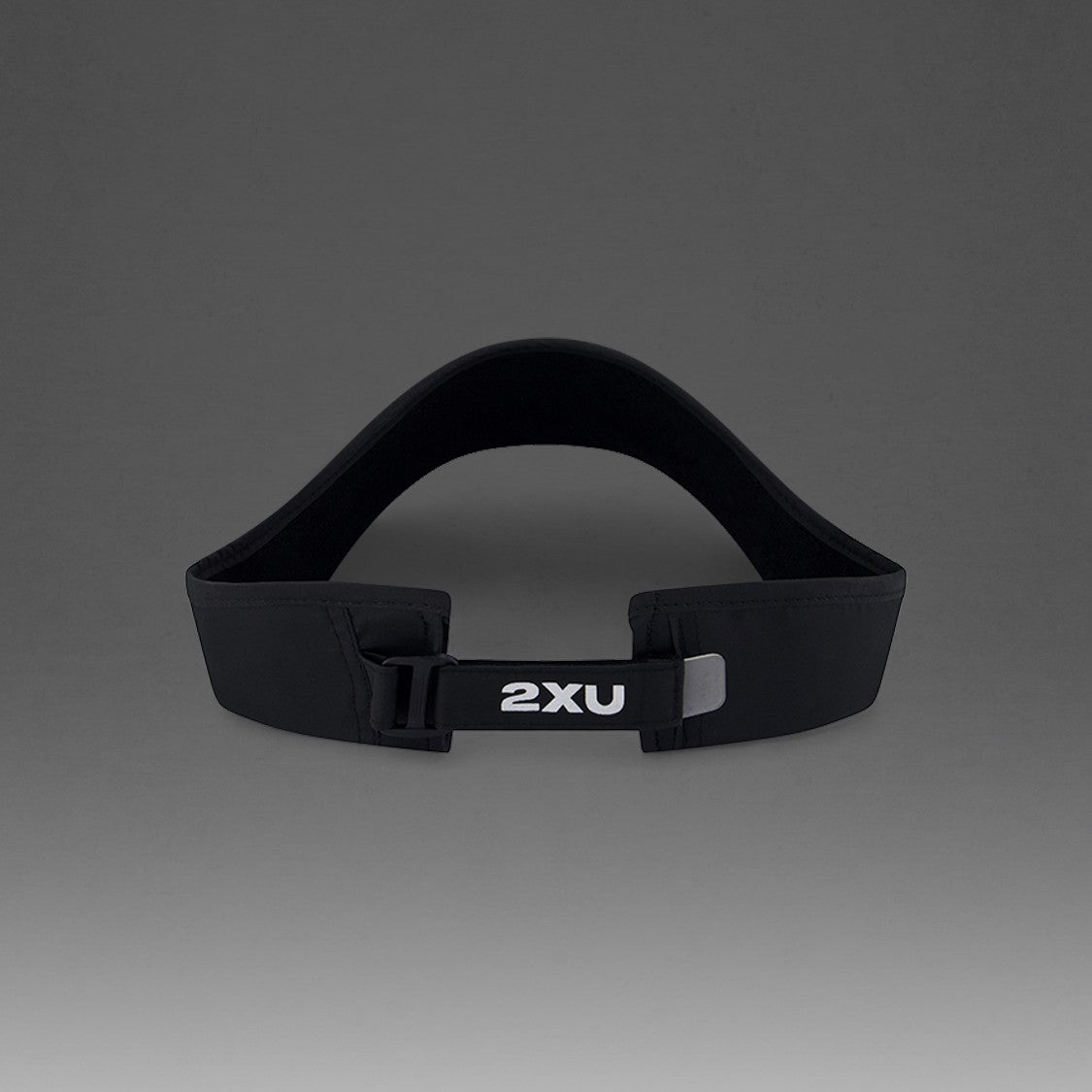 Black R Unit 2XU Run Visor | Running Hats and Headwear at stokelab