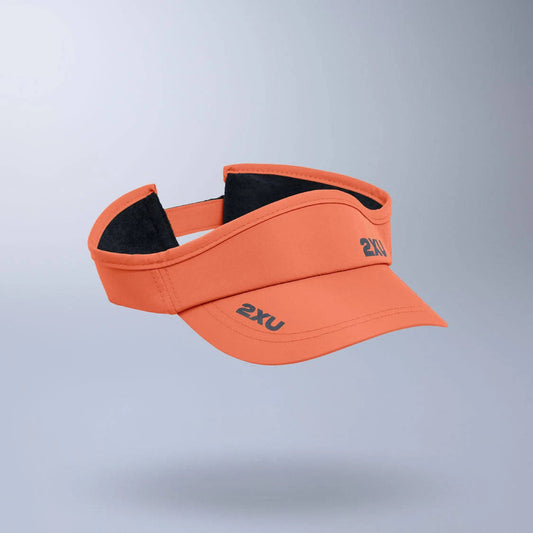 2XU Run Visor | Ember / Black