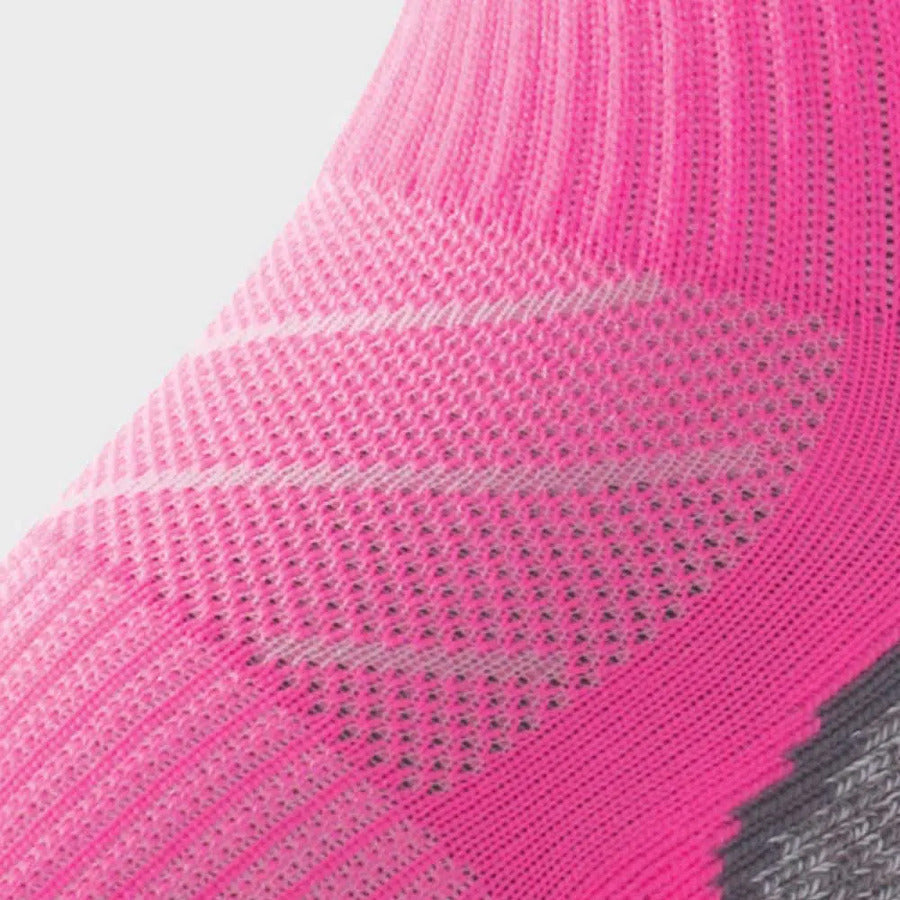 Lightfeet Evolution Sock | Midweight | Mini Crew | Fluro Pink