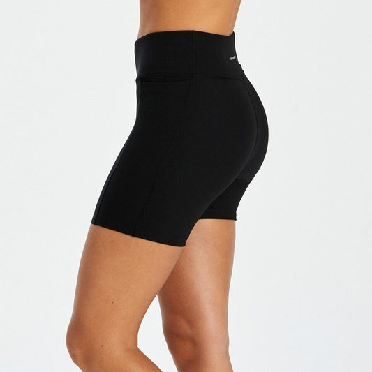 abi and joseph Tiebreak Rib Dual Pocket Mid-Thigh Tight | Black | Womens