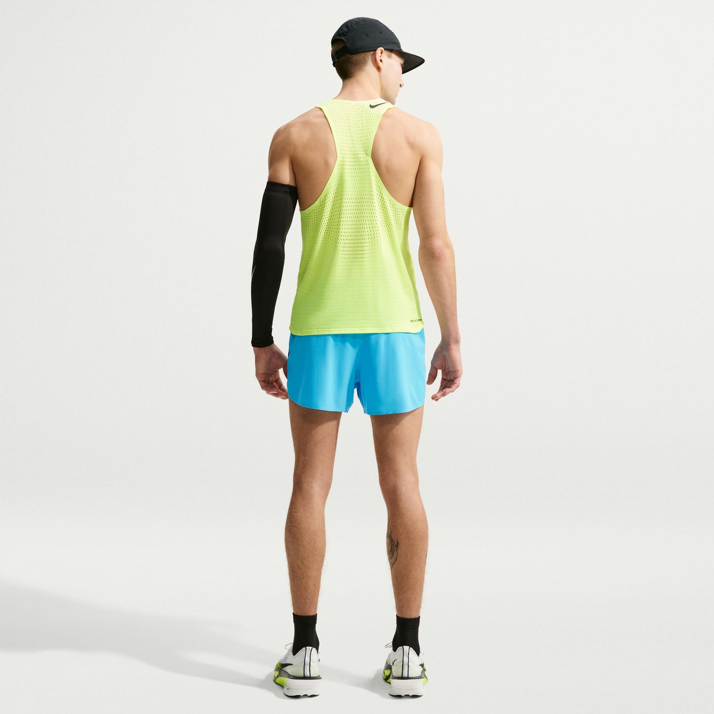 Nike AeroSwift 4" Shorts | Lt Current Blue / Black | Mens