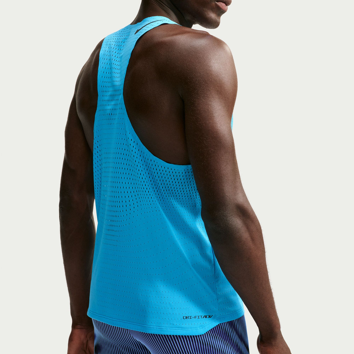 Nike AeroSwift Singlet | Light Current Blue / Black | Mens