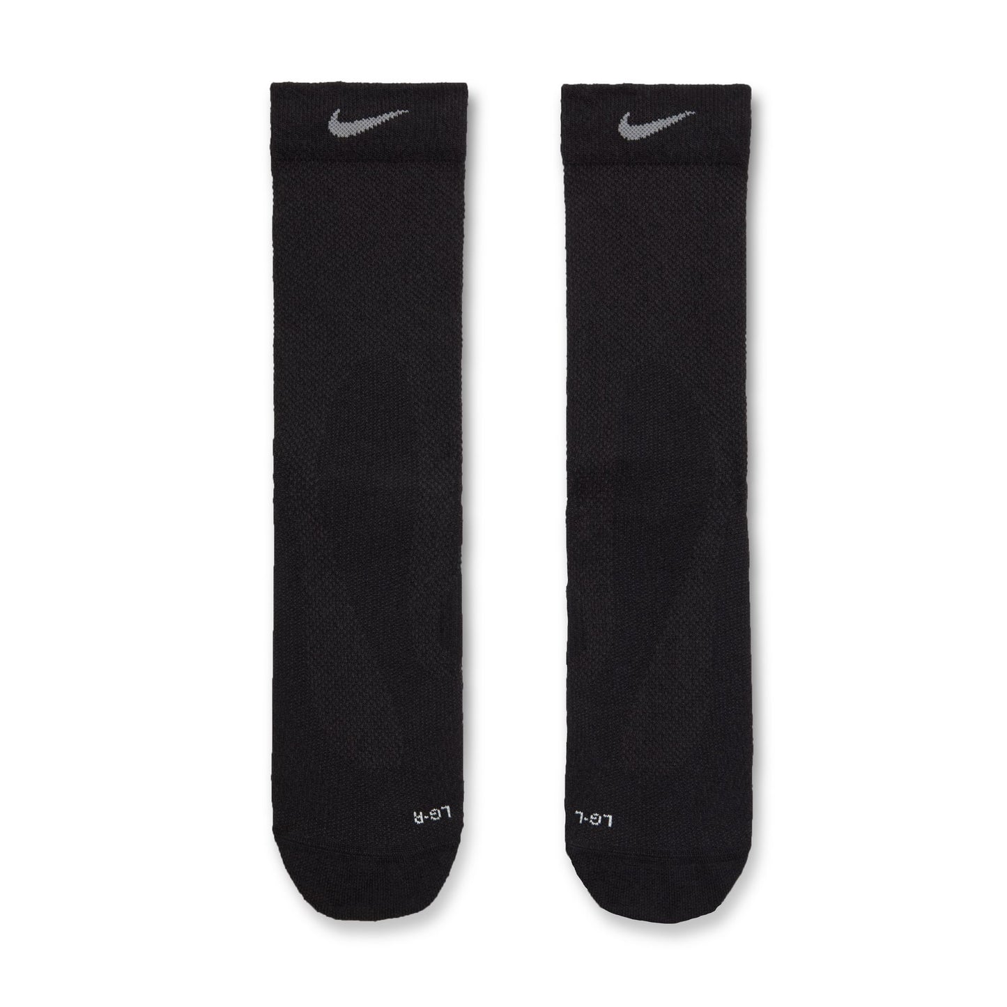 Nike Running Lightweight Sock | Crew Length | Black / Dark Smoke Grey