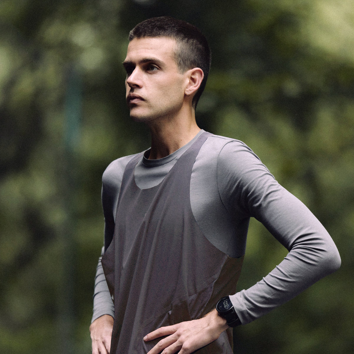 adidas H.Koumori Running Singlet | Charcoal | Mens